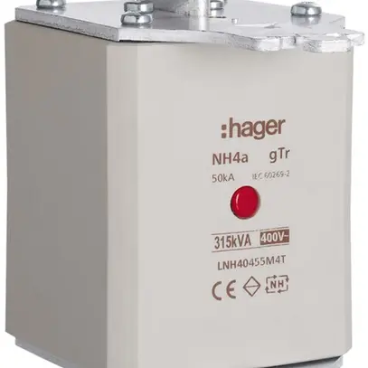 Fusibile HPC Hager DIN4 400VAC 722A 500kVA gTr segnalatore centrale inox. 