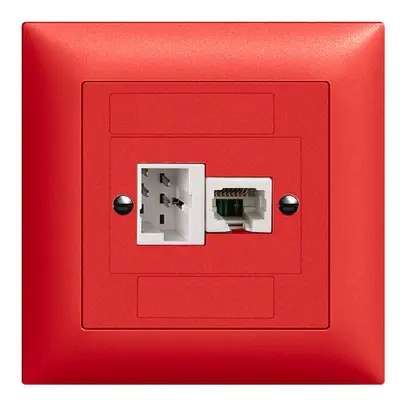 Prise ENC xDSL RJ45/TT83 berry ITplus EDIZIOdue, avec filtre 