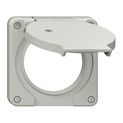 Couvercle avec clapet NEVO Ø60mm pour prise 3-fois lum. grc (joint no) 