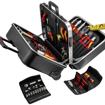 Valise d'outils KNIPEX "BIG Twin Move" Elektro, 63 pièces 