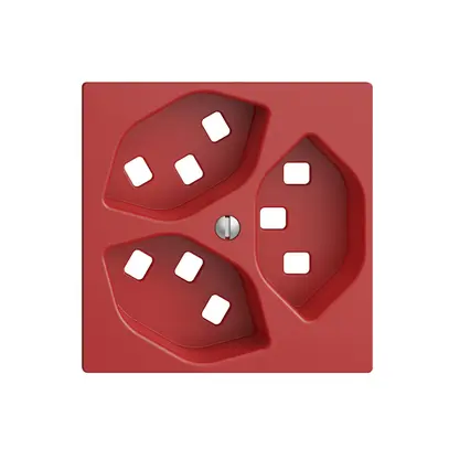 Kit frontale EDIZIOdue berry 60×60mm 3×T23 