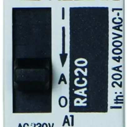 Contacteur AMD ComatReleco RAC, 230VAC/DC, 2F 20A, ON-OFF-AUTO 