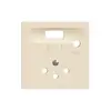 Placca frontale EDIZIOdue crema, per presa FI T12 