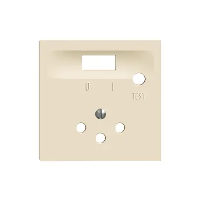 Plaque frontale EDIZIOdue crema pour prise FI T12 