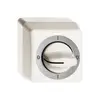 Interruttore rotativo AP FH 0/1L bianco con manopola 