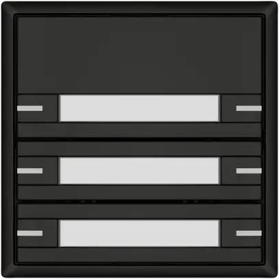 Poussoir KNX RGB EDIZIO.liv SNAPFIX® capteur temp.RGB-LED étiqu.6×com.1T no 