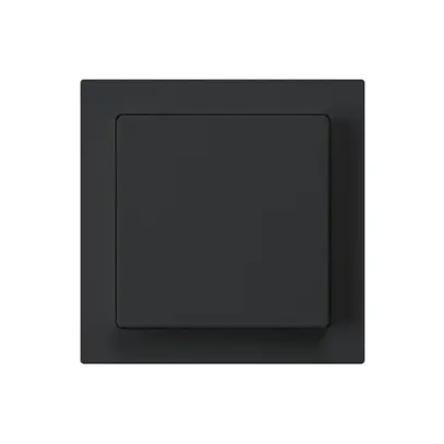 Kit frontal kallysto 60×60 noir pour interrupteur/contact à poussoir 