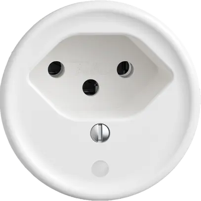 Presa Sdue Q, 1×T13, con LED, bianco 