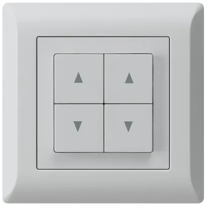 Pulsante per tapparelle INC kallysto.line grigio chiaro con 4 tasti 