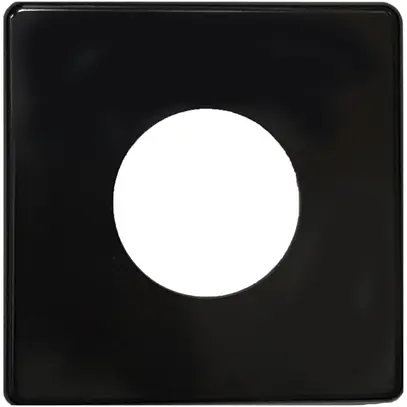 Abdeckplatte III 58mm schwarz 