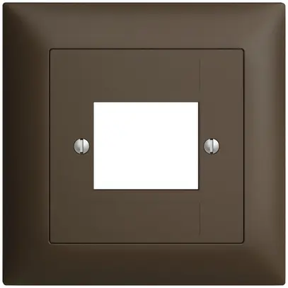 Kit frontale EDIZIOdue coffee 88×88mm 4×RJ45 