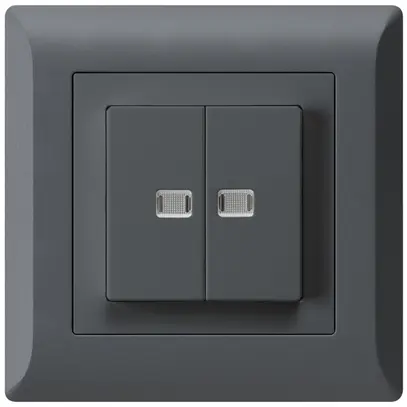 Contact à poussoir lumineux ENC kallysto.line 2×A-R/1P avec 2 lentilles an 