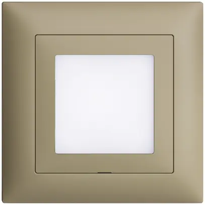 Kit frontale INC EDIZIOdue sand 88×88mm per lampada LED 