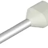 Zwillings-Aderendhülse Weidmüller H isoliert 2×0.5mm² 10mm weiss DIN lose 