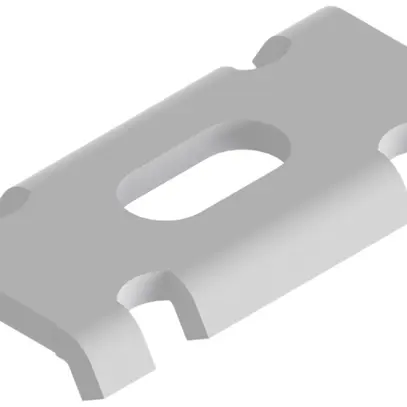 Pezzo di fissaggio Lanz 40×21mm senza vite zincato 