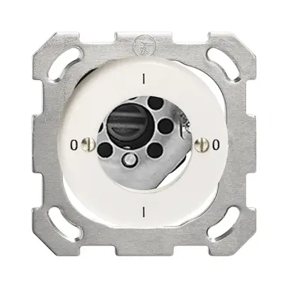 Interrupteur rotatif ENC FH 0/2P blanc pour serrure de sûr. sans cyl. 