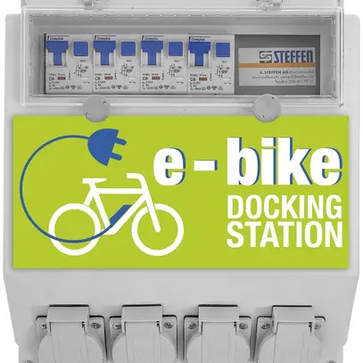 Stazione di carico Steffen per E-Bike e E-Scooter 4×T13 230V 1380W IP44 