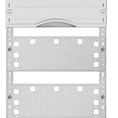 Panneau Media ABB, a.3 rangées DIN, hauteur pose 3, 7 rangées, p. distributeur 