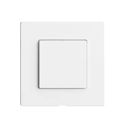 Kit copertura per interruttore 1c/1t Edue Wiser bianco 