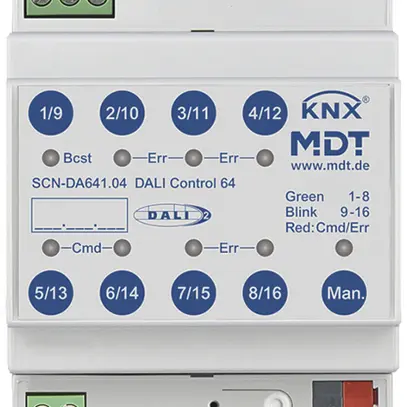 Gateway KNX/DALI AMD MDT SCN-DA641.04 1-can 64UM/canale 110…240VUC 4UM 