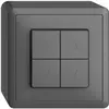 Pulsante per tapparella AP EDIZIOdue grigio scuro 2 canali 