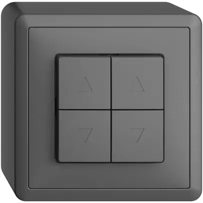 Interruttore per tapparella AP EDIZIOdue grigio scuro 2 canali 