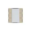 Kit frontale Hager kallysto 6×KNX LED systemlink/easylink beige 
