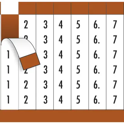 Carta di marcaggio SES 1…33 bianco/nero 