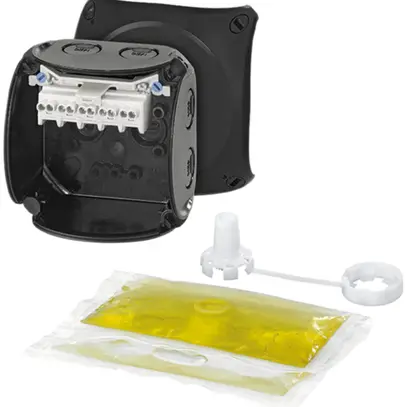 Boîte de dérivation AP Hensel WP noir 1.5…2.5mm² 5P 350ml 20A 