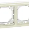 Placca di montaggio INC PLEXO 1×2 bianco 