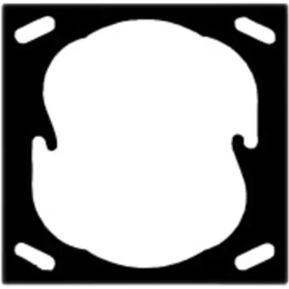 Befestigungsplatte Somfy Smoove, 1×1, passend zu EDIZIO 