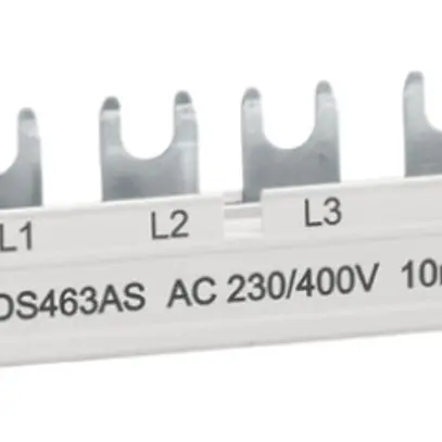 Pettine di raccordo Hager QC 4P 3L 10mm² 63A 215×3mm L1L2L3N-L1L2L3N-L1N-L2N 