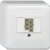 Boîte de raccordement AP basico 1×TT83 blanc 62×62×36mm 