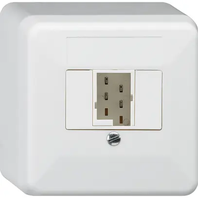 Boîte de raccordement AP basico 1×TT83 blanc 62×62×36mm 