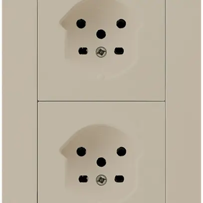 Combi ENC 2×1 HA kallysto.trend 2×type 15 avec bornes enfichables beige 