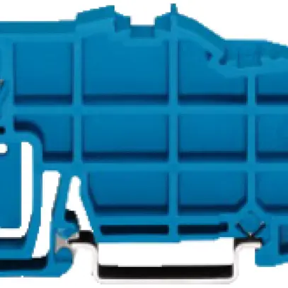 Bloc barre WAGO 7.5mm TS35 bleu 