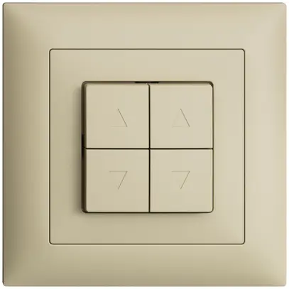 Kit frontal ENC EDIZIOdue FMI vanille pour poussoir & interrupt.stores 