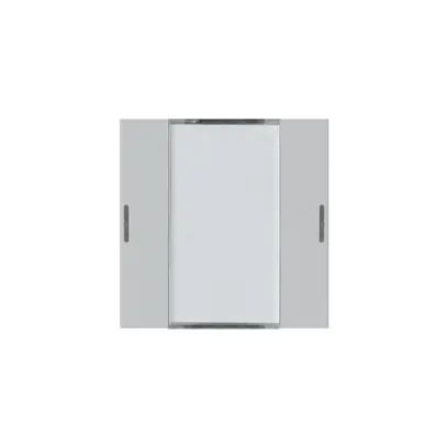 Kit frontal Hager kallysto 2×KNX LED systemlink/easylink gris clair 