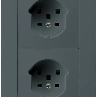 Combi INC 2×1 HA kallysto.trend 2×tipo 25 con morsetti a innesto antracite 