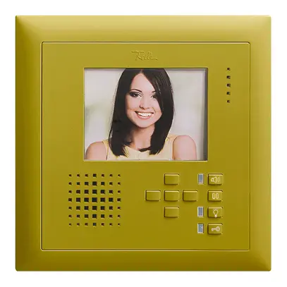 Poste mains-libres vidéo ENC EDIZIOdue FMI olive 