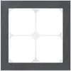 Abdeckrahmen KAL.art 2×2 154×154mm Schiefer schwarz 