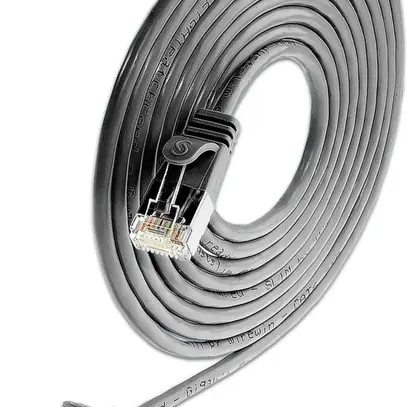 SLIM Câble patch : U/FTP, 2m, noir Cat.6A, LSOH, jack non sécable, 3.8mm 