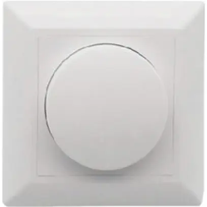 Kit di copertura DOTLUX dimmer rotativo LED 84×84×19mm, bianco 