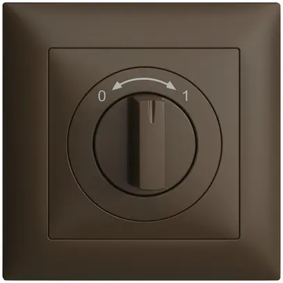 Kit frontale EDIZIOdue 0<->1 coffee 88×88mm per pulsante girevole 