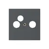 Placca frontale kallysto antracite per R/TV-NET 60×60mm 