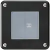 Contact à poussoir ENC robusto IP55 2×1P noir 1×lumineux 
