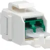 Modulo di giunzione FO Hager HMS, Keystone LC/APC Duplex verde 