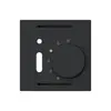 Kit frontale INC kallysto nero per termostato ambiente con interruttore 