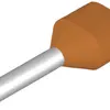Zwillings-Aderendhülse Weidmüller H isoliert 2×0.5mm² 8mm orange Mehrfachbeutel 