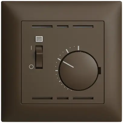 Thermostat d'ambiance ENC EDIZIOdue coffee, avec interrupteur 